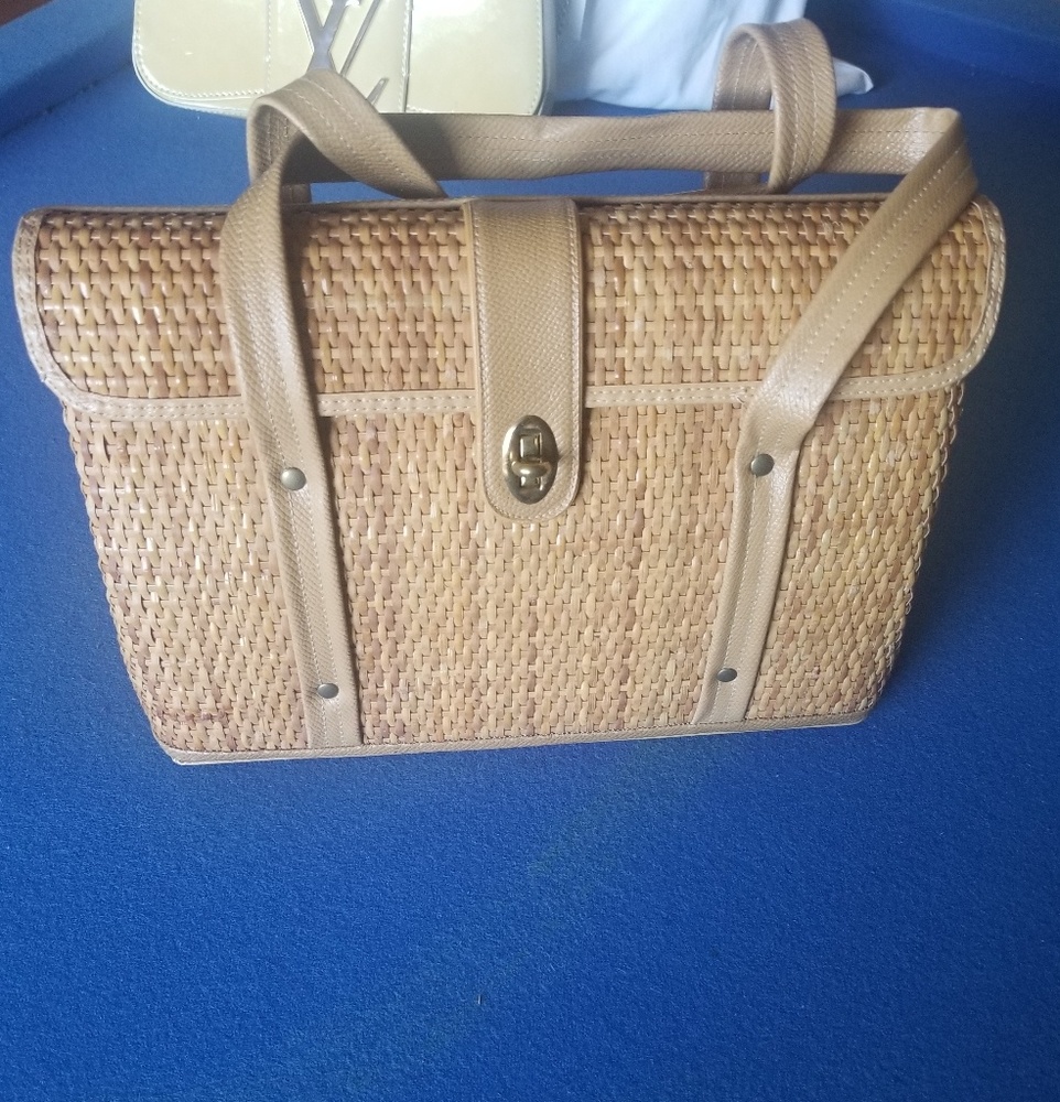 Vintage Ronay Straw Handbag